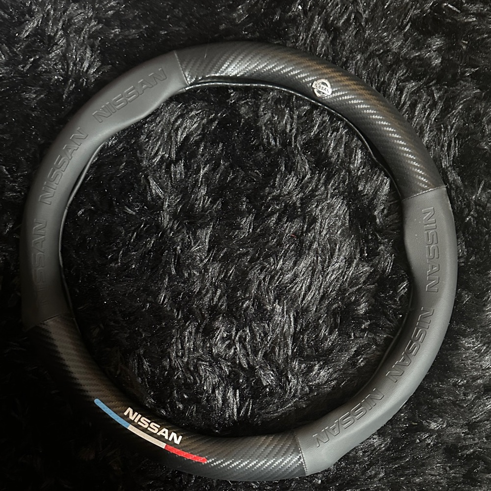 Nissan Black Steering Wheel Cover
